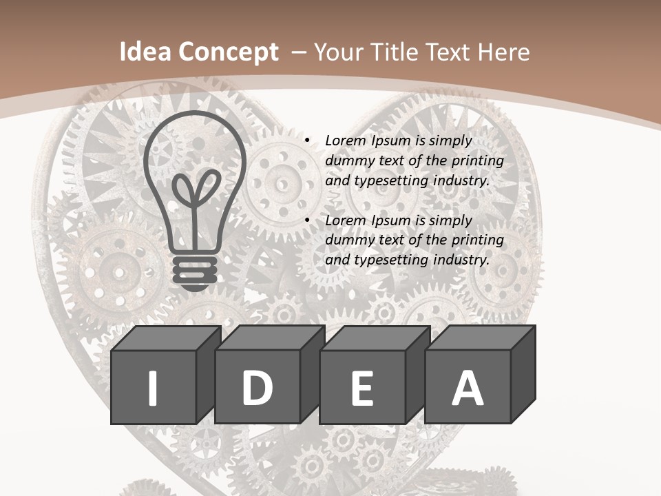 Engineering Machine Wheel PowerPoint Template