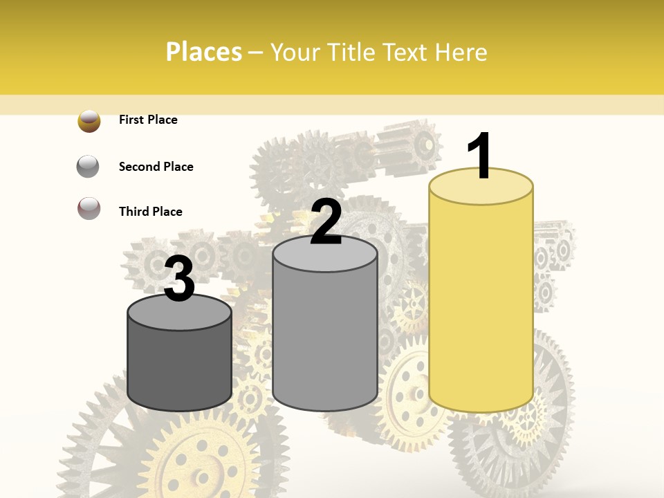 Wheel Gear Close Up PowerPoint Template