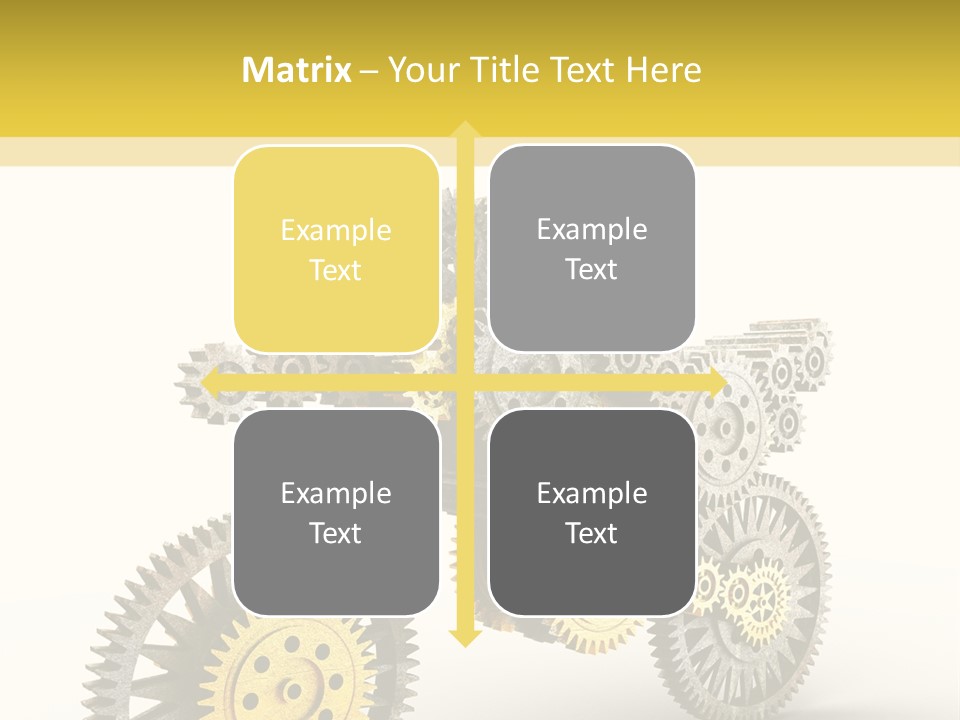 Wheel Gear Close Up PowerPoint Template