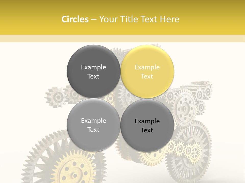 Wheel Gear Close Up PowerPoint Template