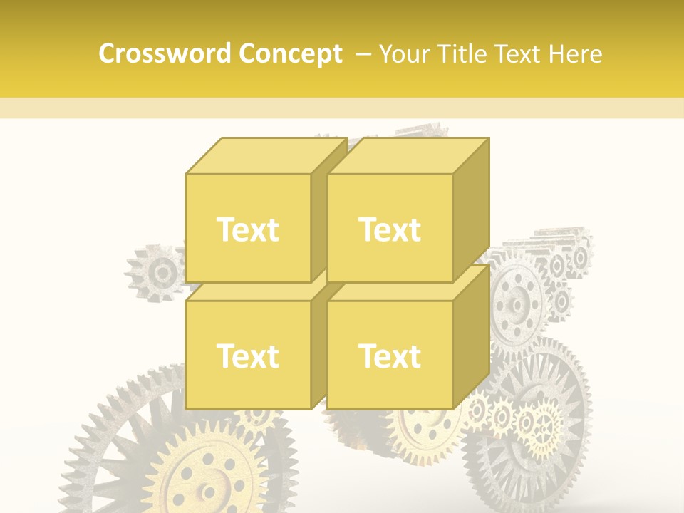 Wheel Gear Close Up PowerPoint Template