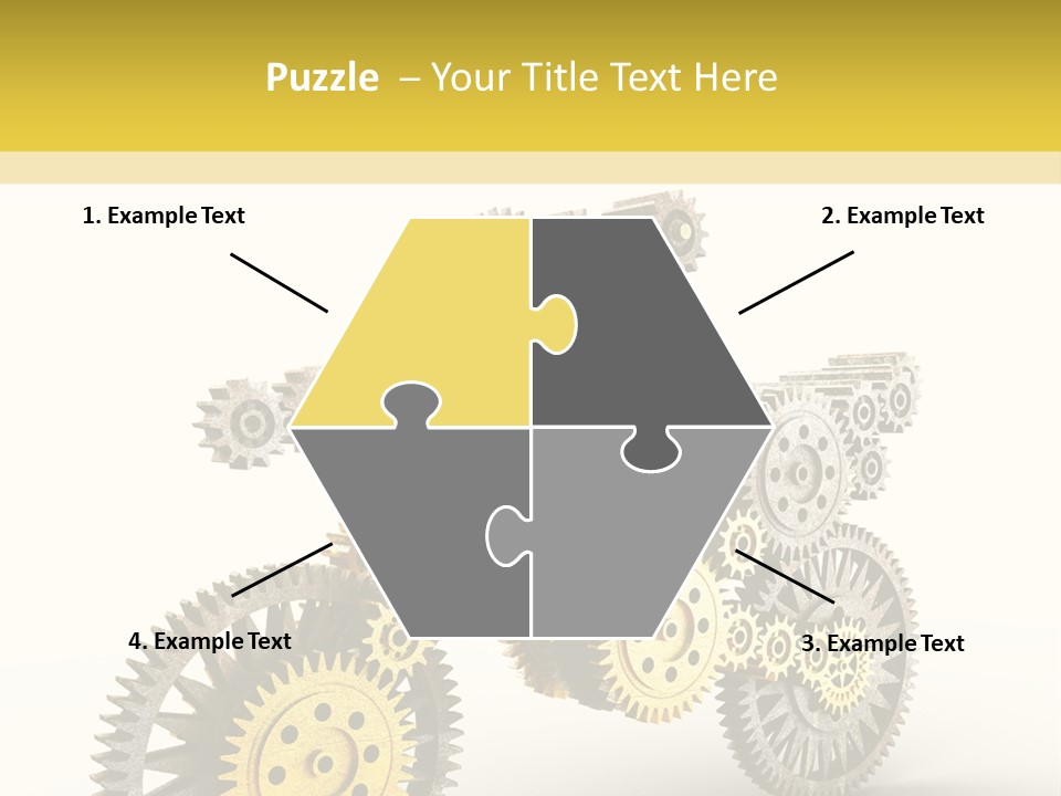 Wheel Gear Close Up PowerPoint Template
