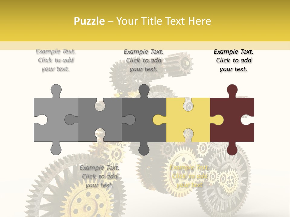 Wheel Gear Close Up PowerPoint Template