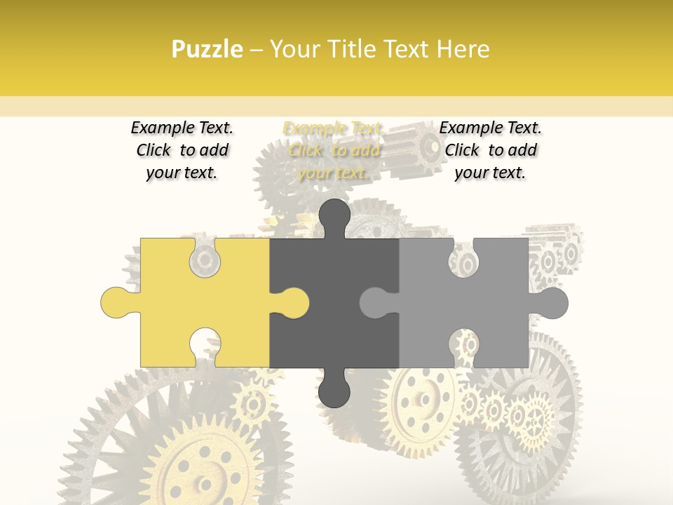 Wheel Gear Close Up PowerPoint Template