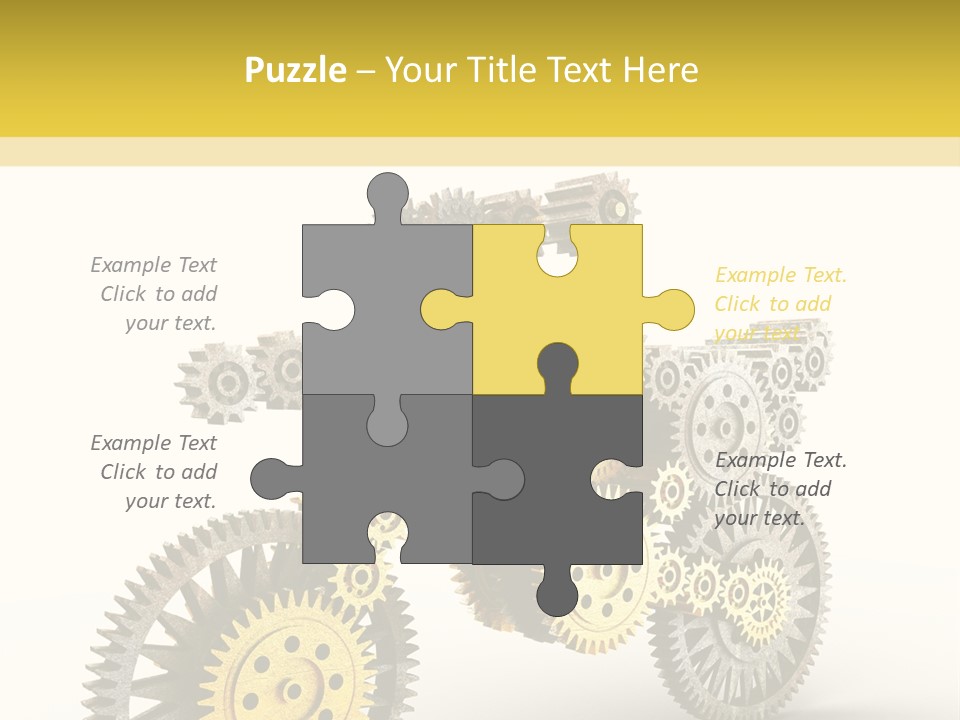 Wheel Gear Close Up PowerPoint Template