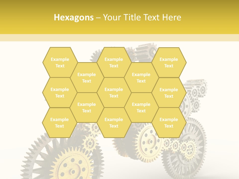 Wheel Gear Close Up PowerPoint Template