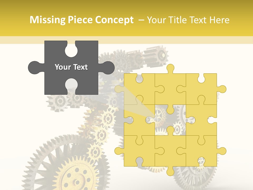 Wheel Gear Close Up PowerPoint Template