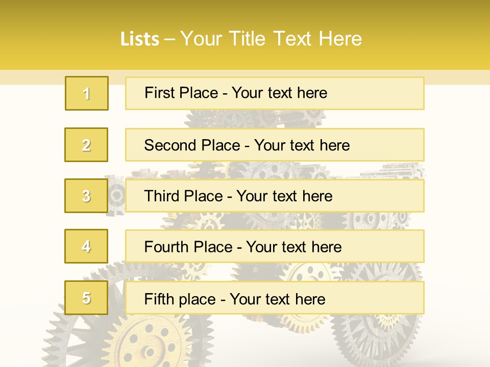 Wheel Gear Close Up PowerPoint Template