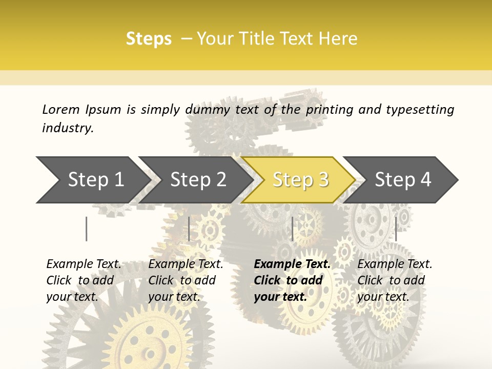 Wheel Gear Close Up PowerPoint Template