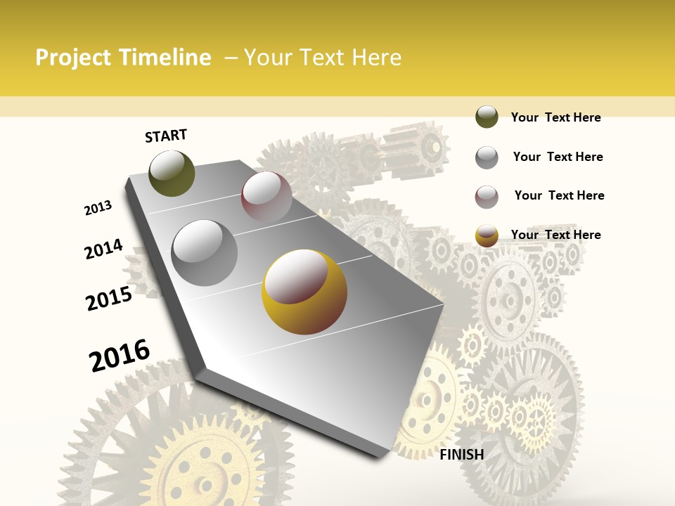 Wheel Gear Close Up PowerPoint Template