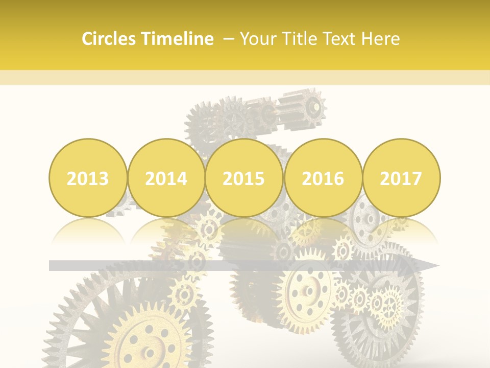 Wheel Gear Close Up PowerPoint Template