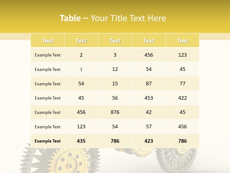 Wheel Gear Close Up PowerPoint Template