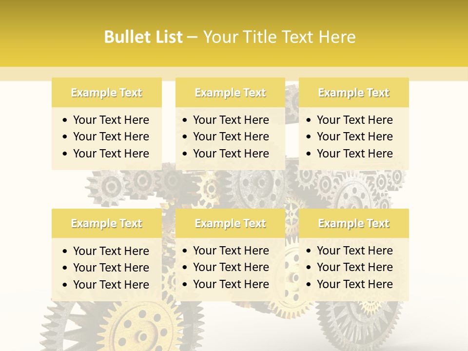 Wheel Gear Close Up PowerPoint Template
