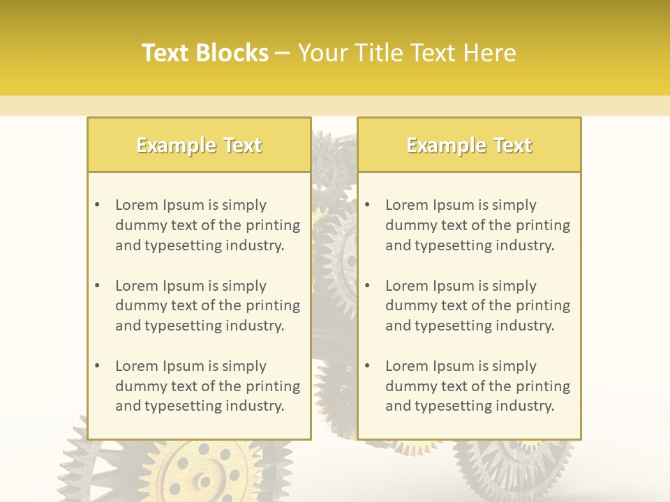 Wheel Gear Close Up PowerPoint Template