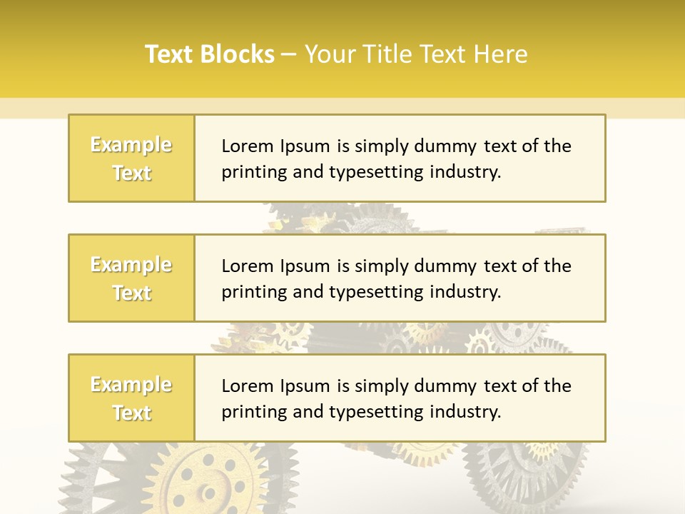 Wheel Gear Close Up PowerPoint Template