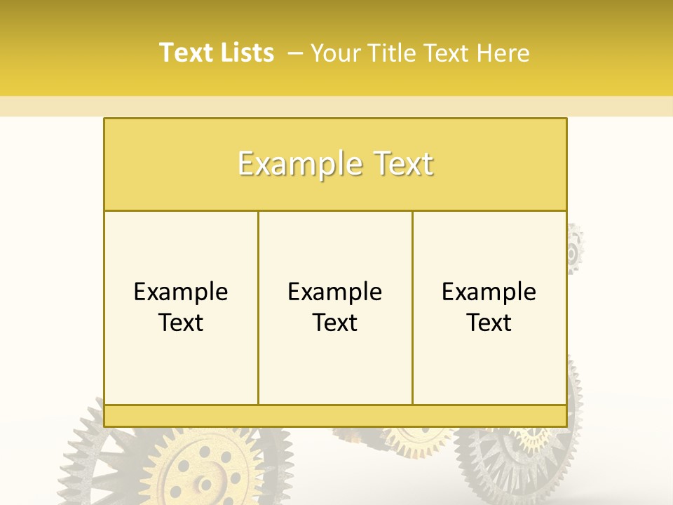 Wheel Gear Close Up PowerPoint Template