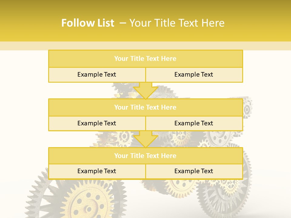 Wheel Gear Close Up PowerPoint Template