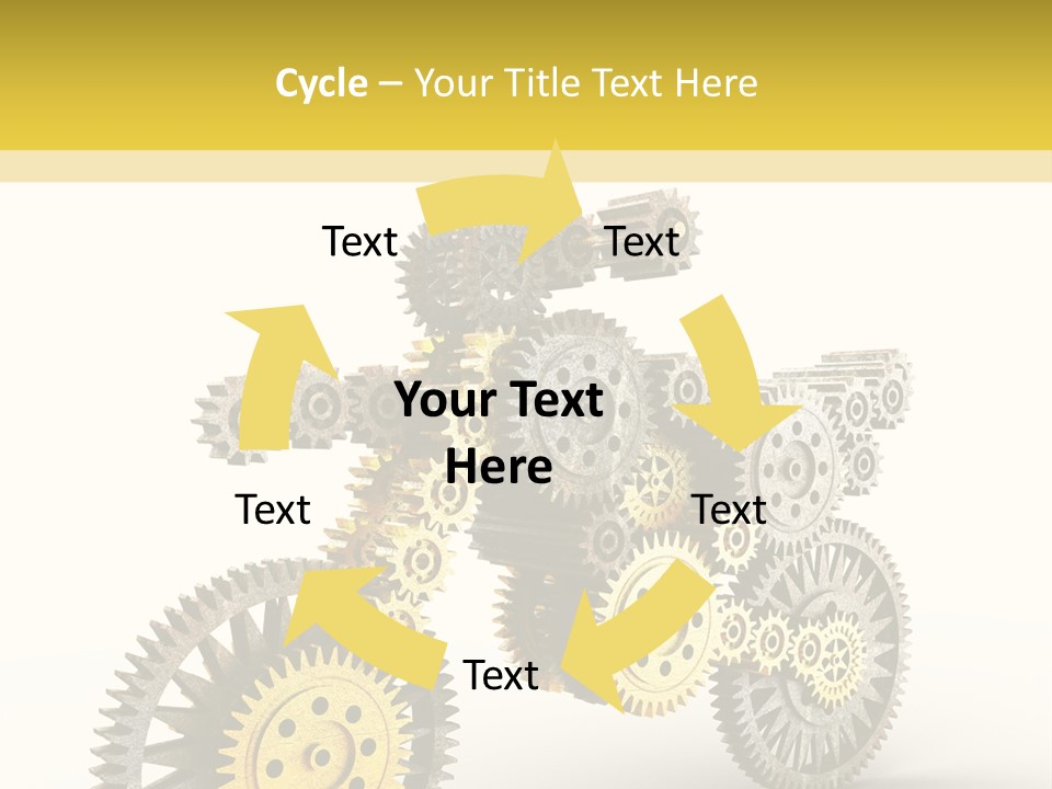 Wheel Gear Close Up PowerPoint Template