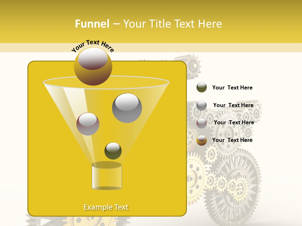 Wheel Gear Close Up PowerPoint Template