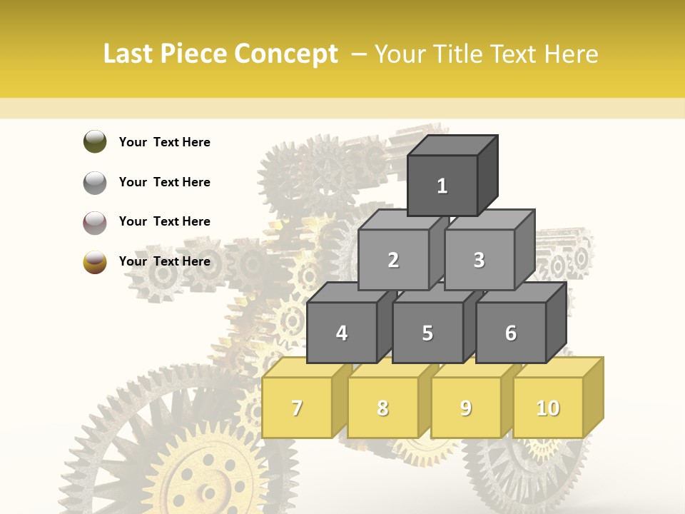 Wheel Gear Close Up PowerPoint Template