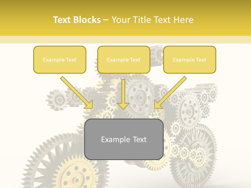 Wheel Gear Close Up PowerPoint Template