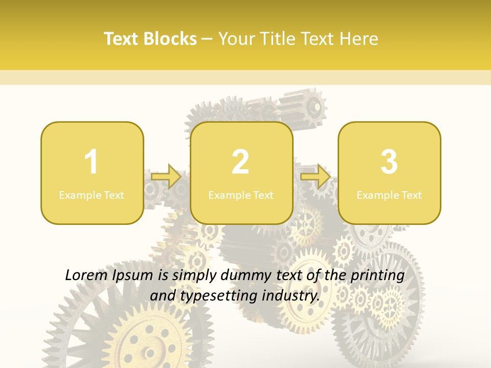 Wheel Gear Close Up PowerPoint Template