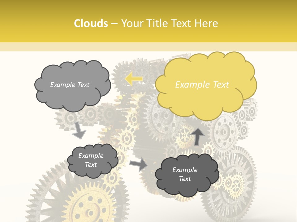 Wheel Gear Close Up PowerPoint Template