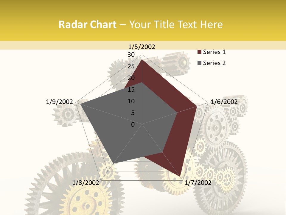 Wheel Gear Close Up PowerPoint Template