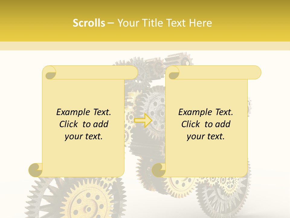 Wheel Gear Close Up PowerPoint Template