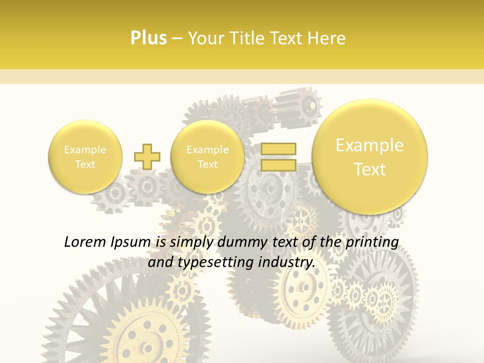 Wheel Gear Close Up PowerPoint Template
