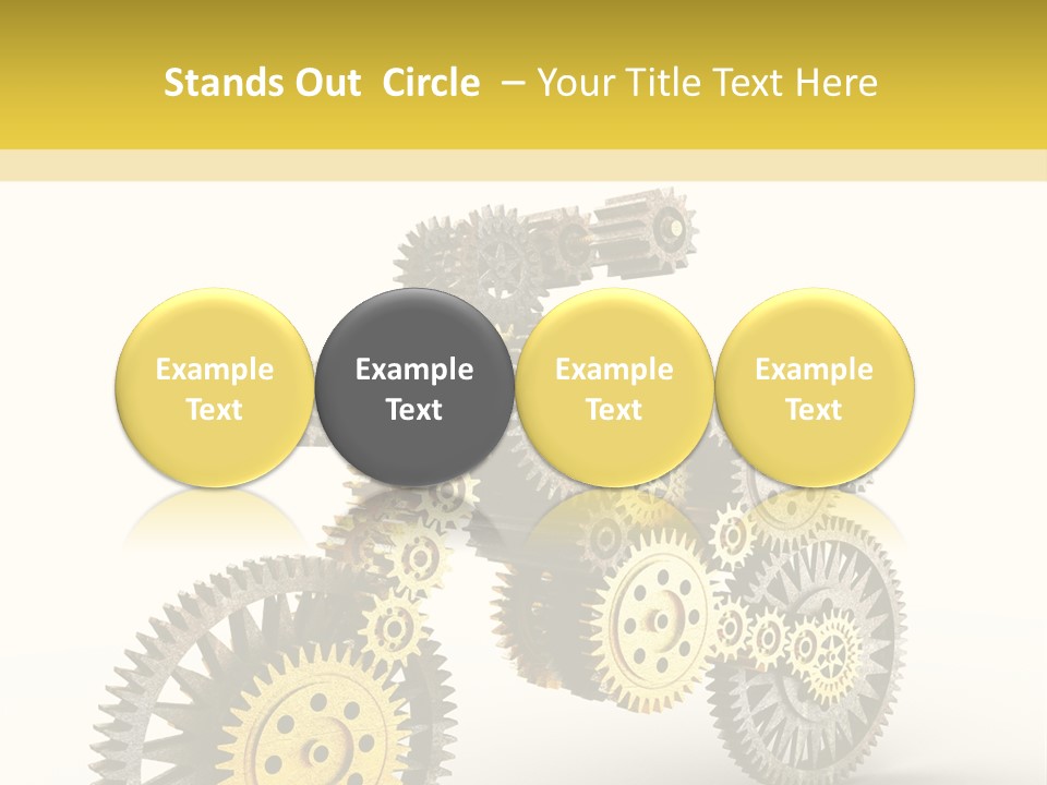 Wheel Gear Close Up PowerPoint Template