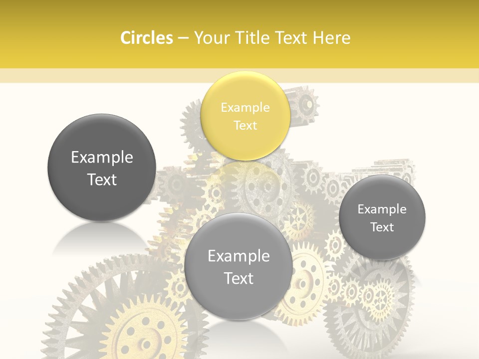 Wheel Gear Close Up PowerPoint Template
