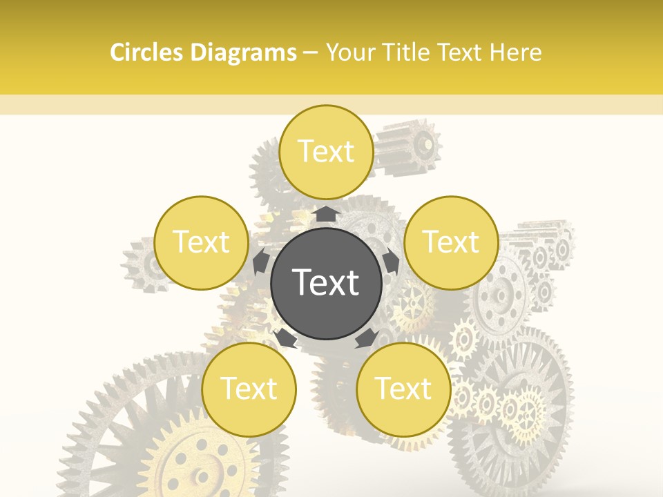 Wheel Gear Close Up PowerPoint Template
