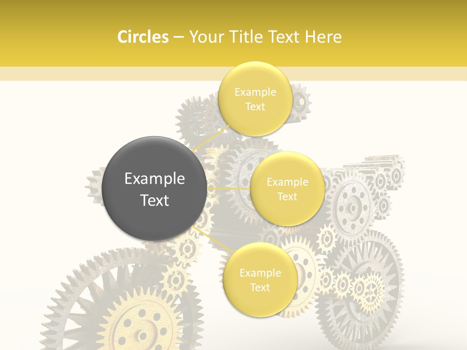 Wheel Gear Close Up PowerPoint Template