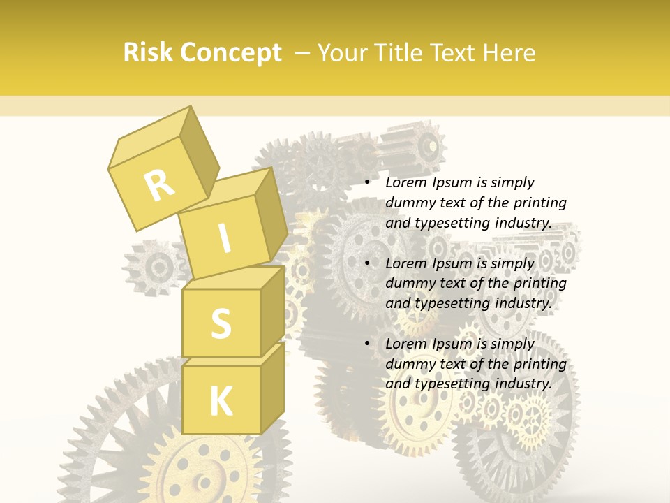 Wheel Gear Close Up PowerPoint Template