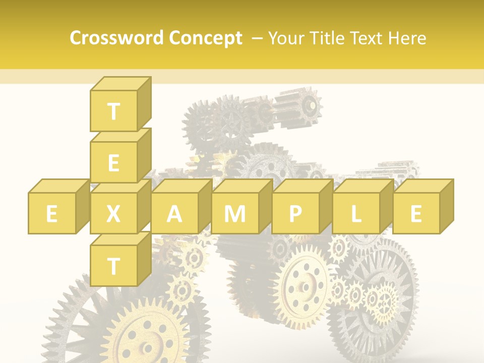 Wheel Gear Close Up PowerPoint Template