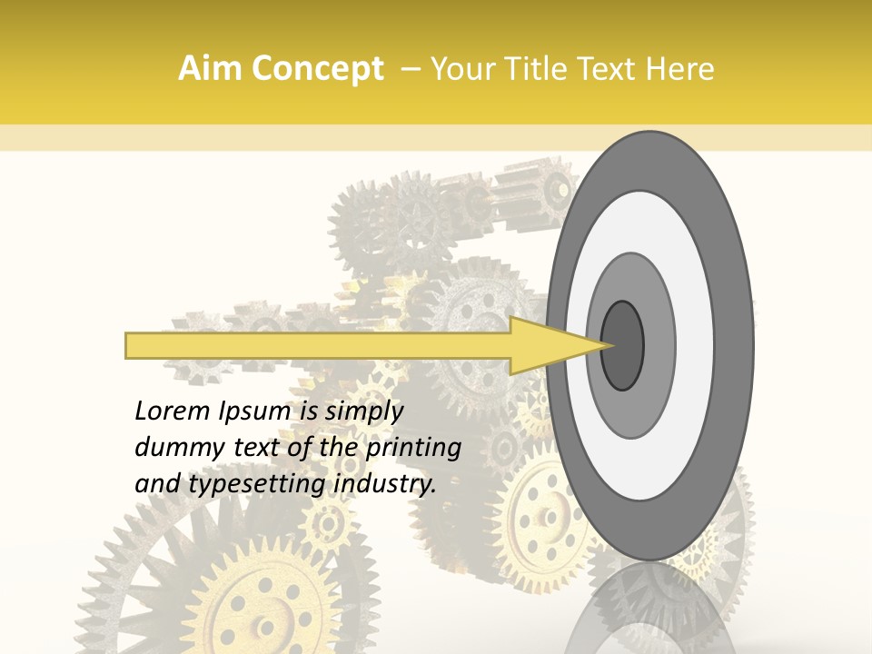 Wheel Gear Close Up PowerPoint Template