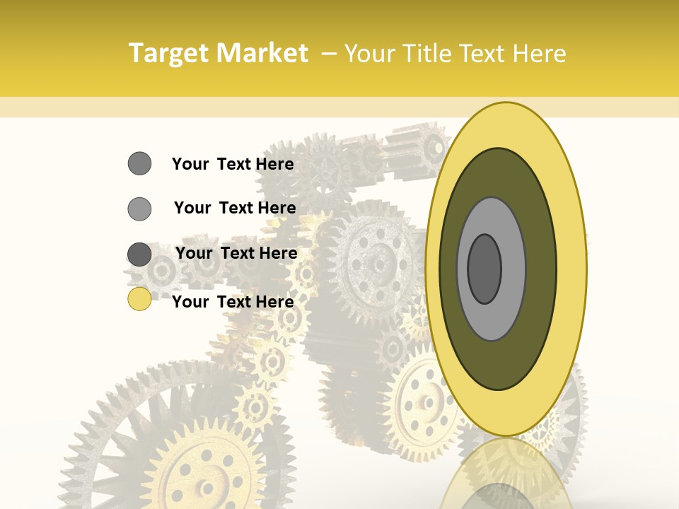 Wheel Gear Close Up PowerPoint Template