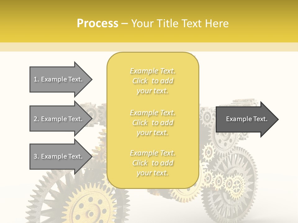 Wheel Gear Close Up PowerPoint Template