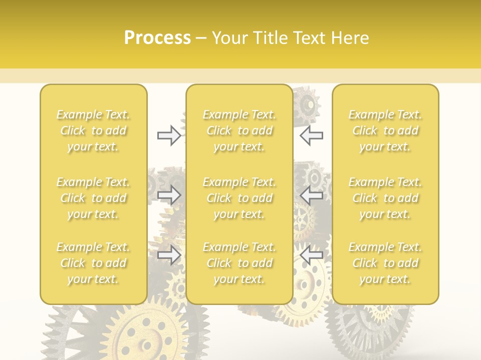Wheel Gear Close Up PowerPoint Template