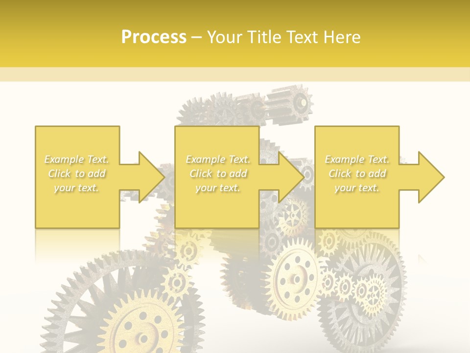Wheel Gear Close Up PowerPoint Template