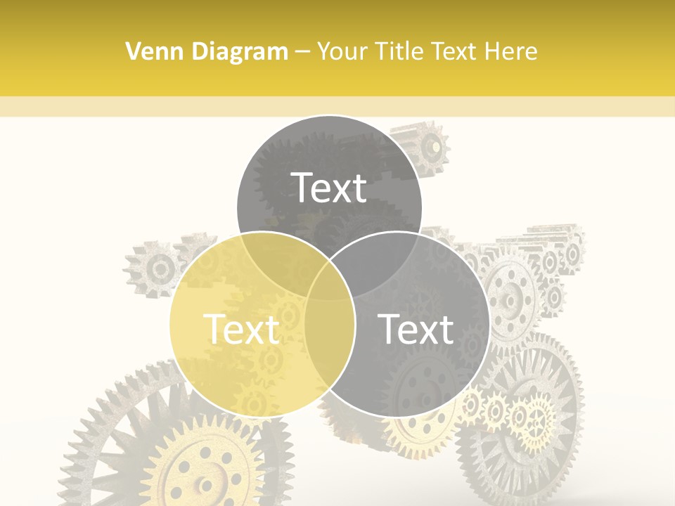 Wheel Gear Close Up PowerPoint Template