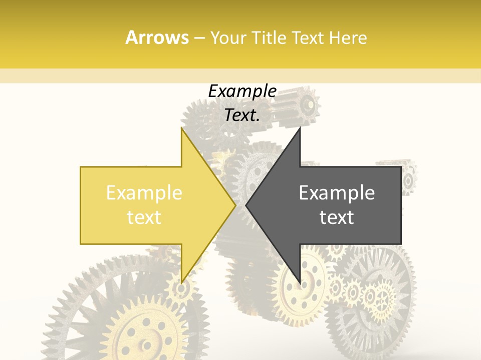 Wheel Gear Close Up PowerPoint Template