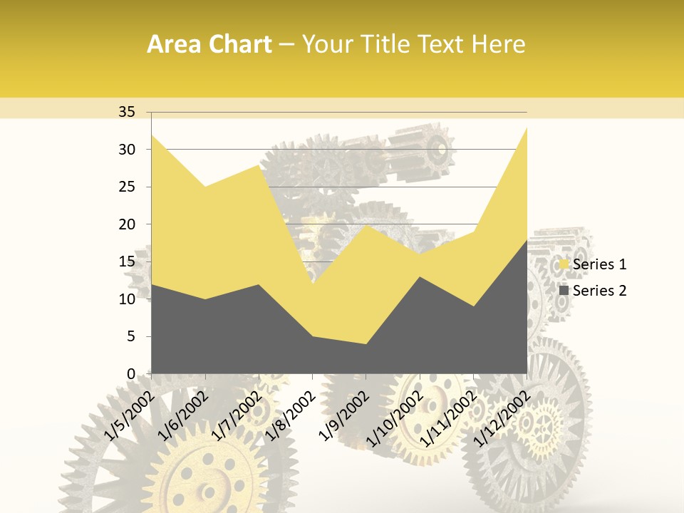 Wheel Gear Close Up PowerPoint Template