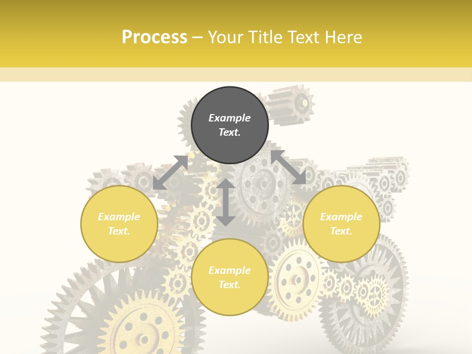 Wheel Gear Close Up PowerPoint Template
