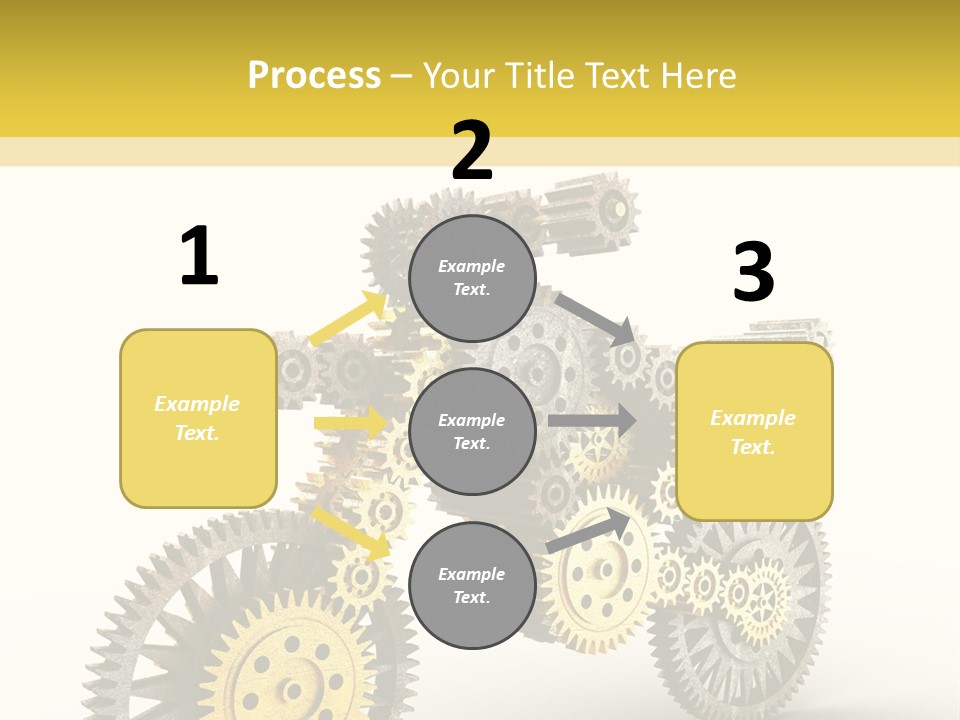 Wheel Gear Close Up PowerPoint Template