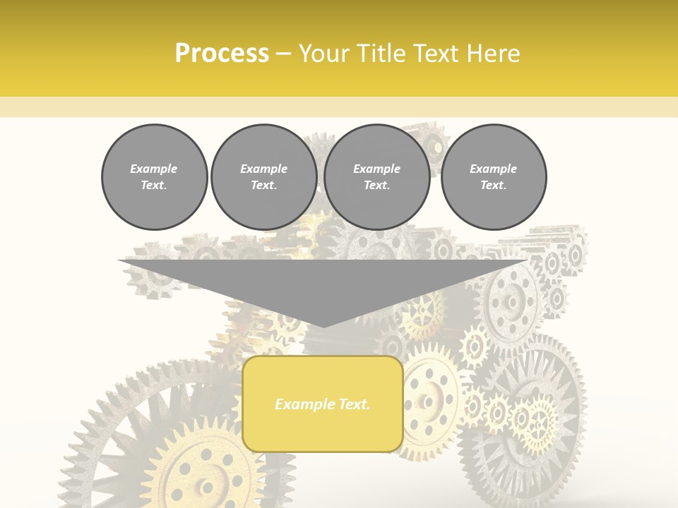 Wheel Gear Close Up PowerPoint Template