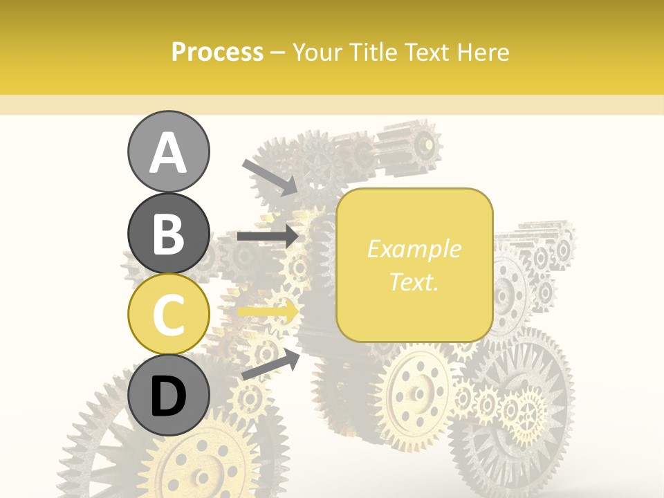 Wheel Gear Close Up PowerPoint Template