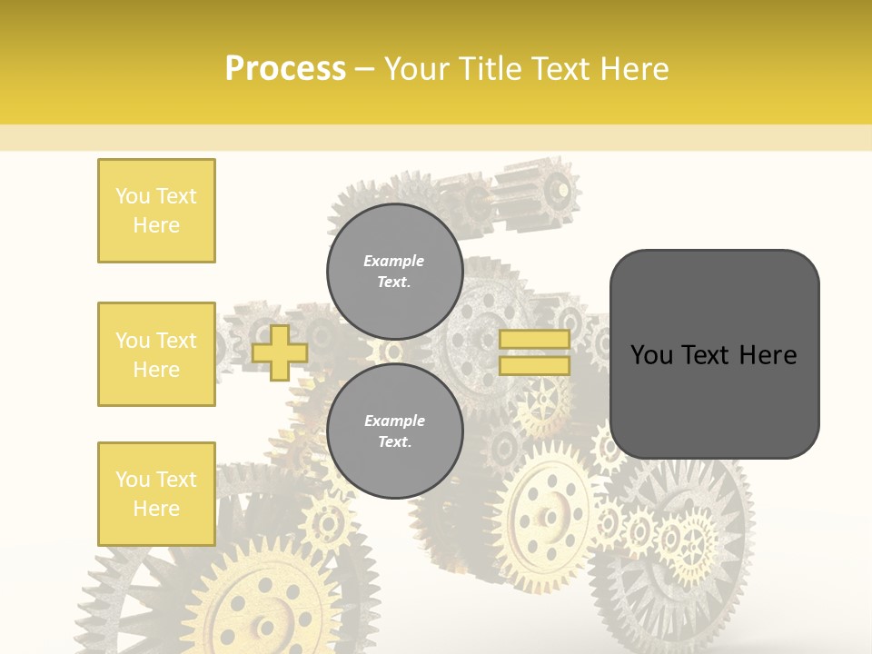 Wheel Gear Close Up PowerPoint Template