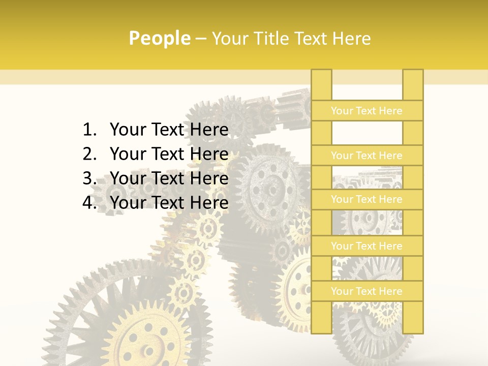 Wheel Gear Close Up PowerPoint Template
